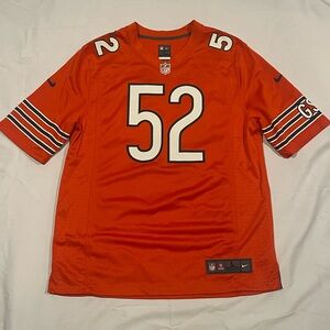 NFL Chicago Bears #52 Orange Game Jersey by Nike